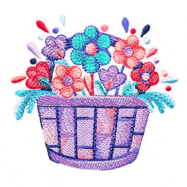 April Showers Flower Basket - Image 3