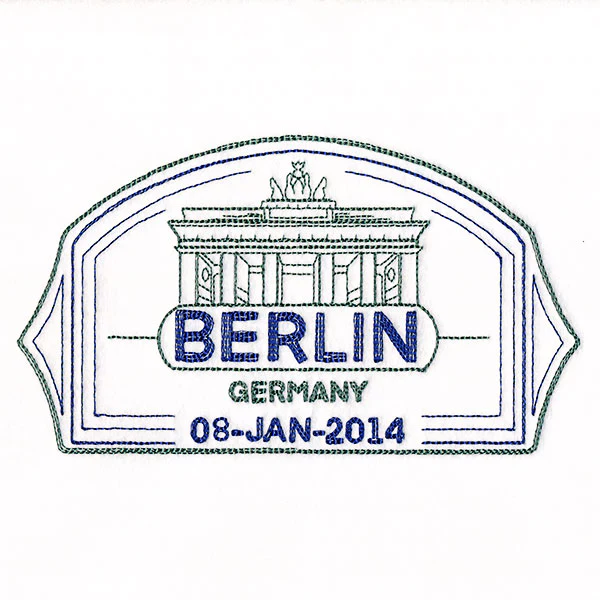 Around the World - Berlin Stamp - Image 3