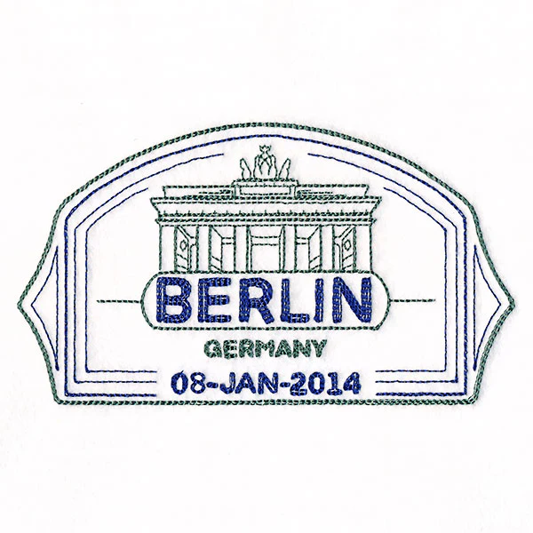 Around the World - Berlin Stamp - Image 5