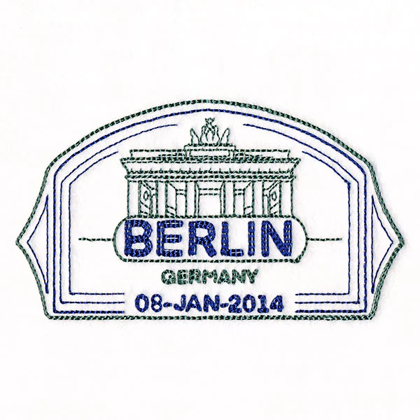 Around the World - Berlin Stamp - Image 7