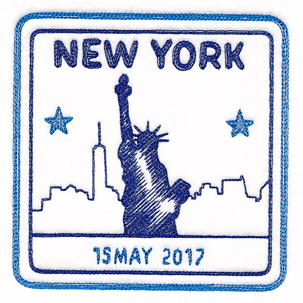 Around the World - New York Stamp - Image 7