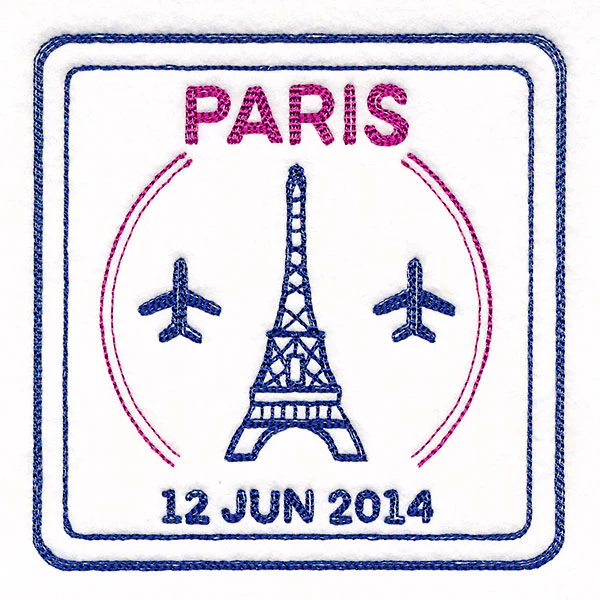 Around the World - Paris Stamp - Image 7