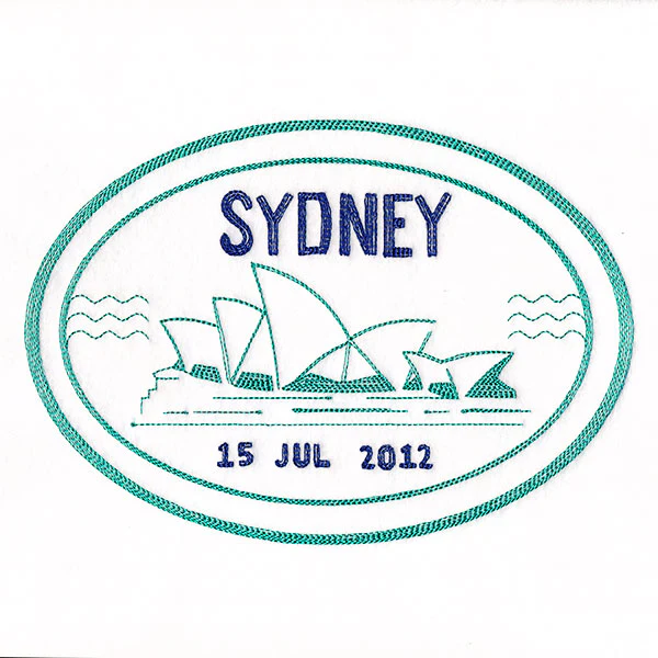 Around the World - Sydney Stamp - Image 11
