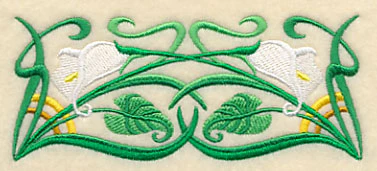 Art Deco Calla Lily - Horizontal Border - Image 4