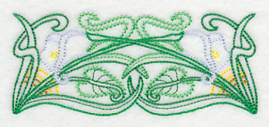 Art Deco Calla Lily - Horizontal Border (Vintage) - Image 4
