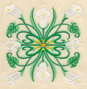 Art Deco Calla Lily - Square - Image 4
