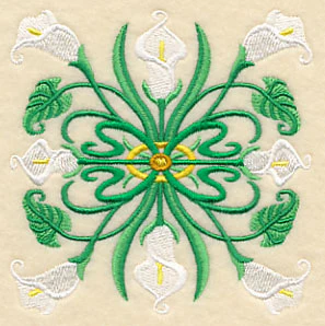 Art Deco Calla Lily - Square - Image 5