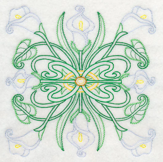 Art Deco Calla Lily - Square (Vintage) - Image 2
