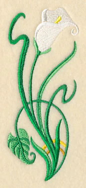 Art Deco Calla Lily - Vertical Border - Image 4