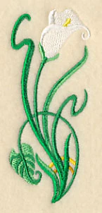 Art Deco Calla Lily - Vertical Border - Image 5