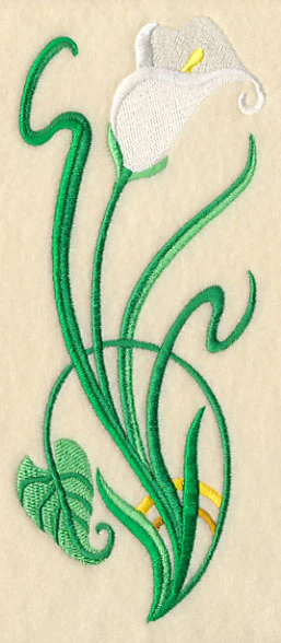 Art Deco Calla Lily - Vertical Border - Image 6