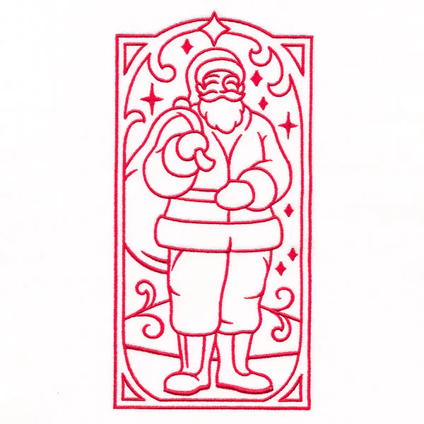 Art Deco Christmas - Santa Panel - Image 3