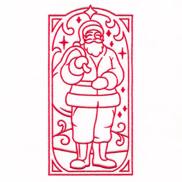 Art Deco Christmas - Santa Panel - Image 5