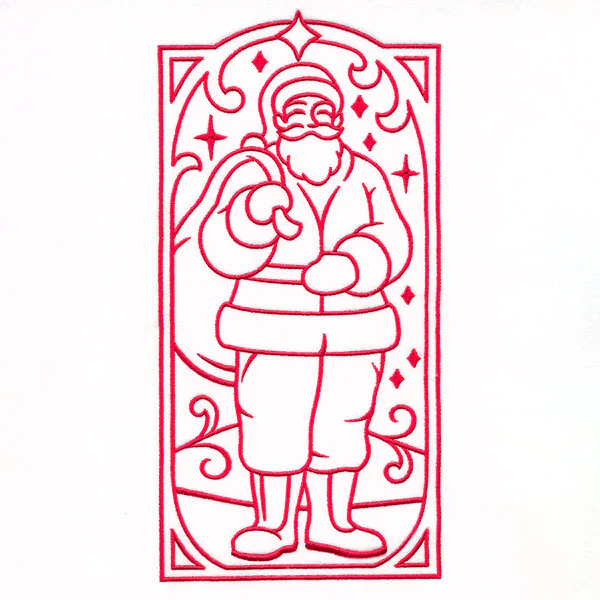 Art Deco Christmas - Santa Panel - Image 6