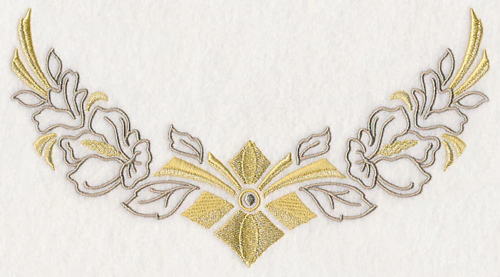 Art Deco Floral Neckline (Crewneck)