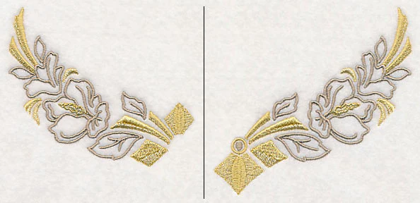 Art Deco Floral Neckline (Crewneck) (Split) - Image 2
