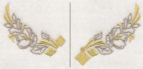 Art Deco Floral Neckline (Crewneck) (Split) - Image 3