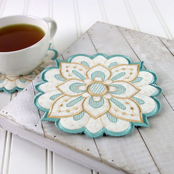 Art Deco Flower Trivet (In-the-Hoop) - Image 2