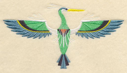 Art Deco Great Blue Heron - Image 4