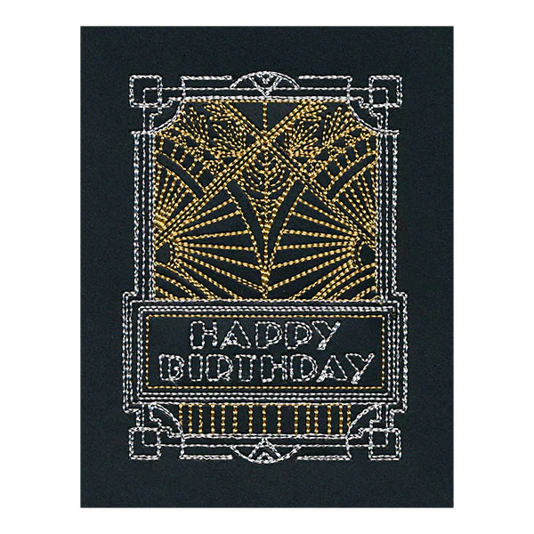 Art Deco Happy Birthday (Cardstock) - Image 3