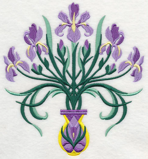 Art Deco Iris Bouquet - Image 2
