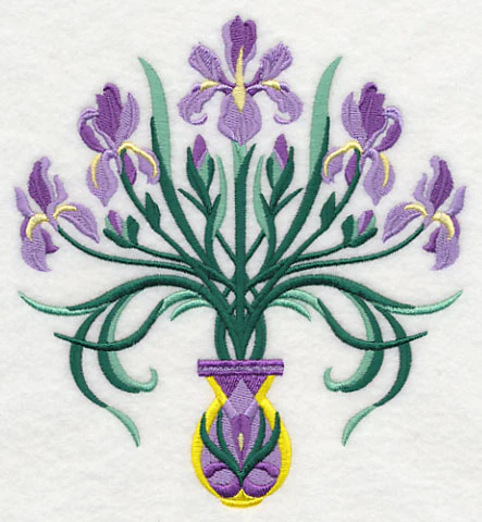 Art Deco Iris Bouquet - Image 3