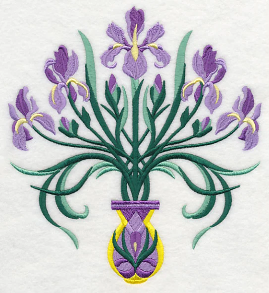 Art Deco Iris Bouquet - Image 5