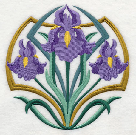 Art Deco Iris - Circle - Image 3