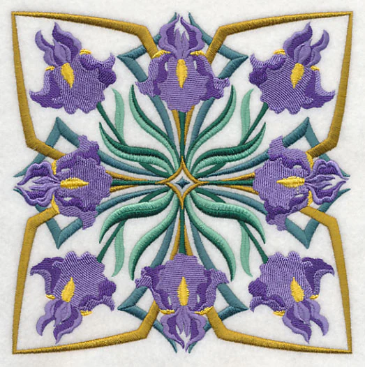 Art Deco Iris - Square - Image 2