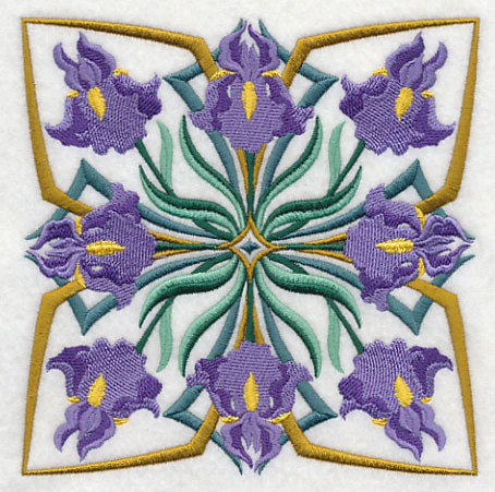 Art Deco Iris - Square - Image 3