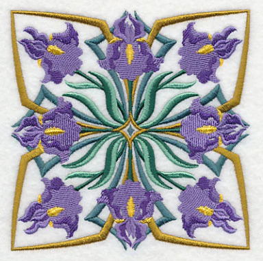 Art Deco Iris - Square - Image 4