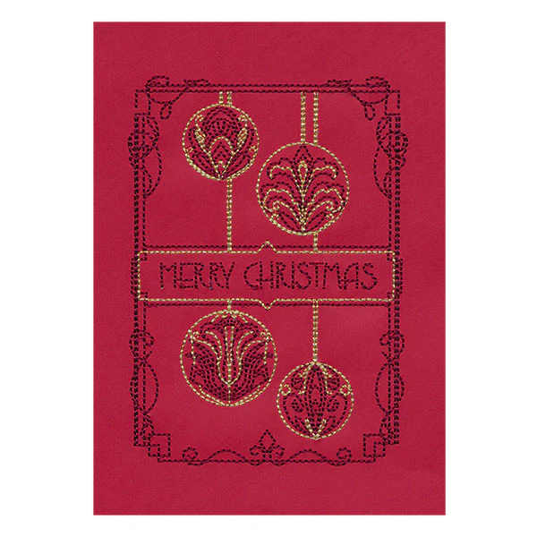 Art Deco Merry Christmas Ornaments (Cardstock) - Image 4