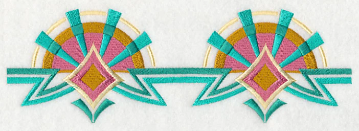 Art Deco Sunburst Border - Image 2