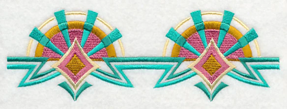 Art Deco Sunburst Border - Image 3