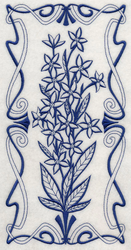 Art Nouveau Blue Star (Bluework) - Image 5