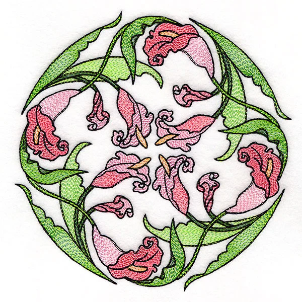 Art Nouveau Calla Lily Circle - Image 5