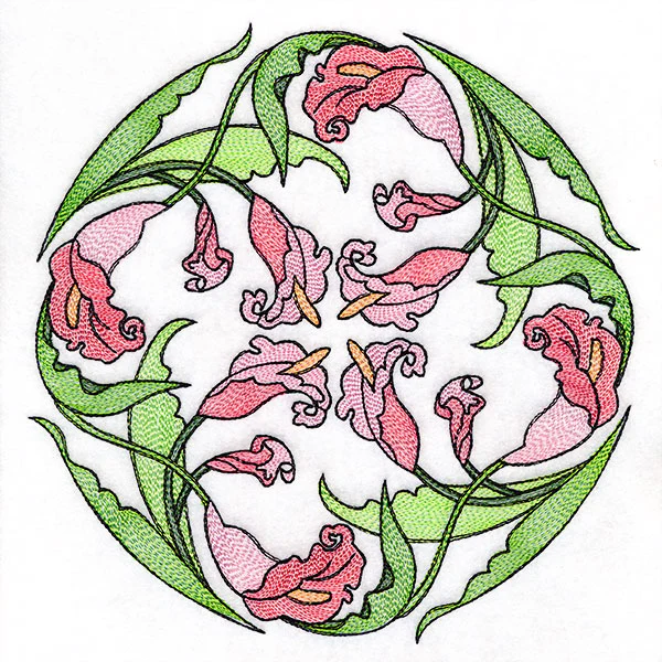 Art Nouveau Calla Lily Circle - Image 6