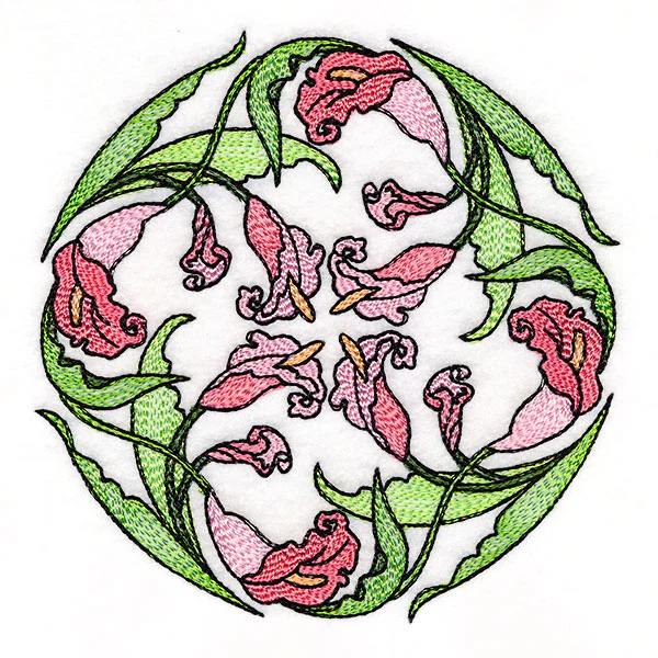Art Nouveau Calla Lily Circle - Image 7