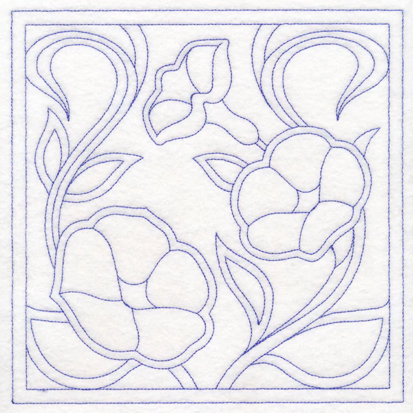Art Nouveau Floral Quilting - Morning Glory (Double Run) - Image 6