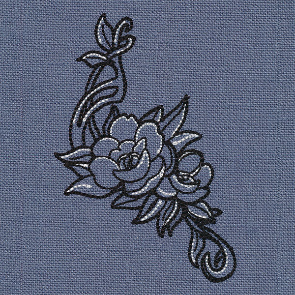 Art Nouveau Flower Spray - Image 3
