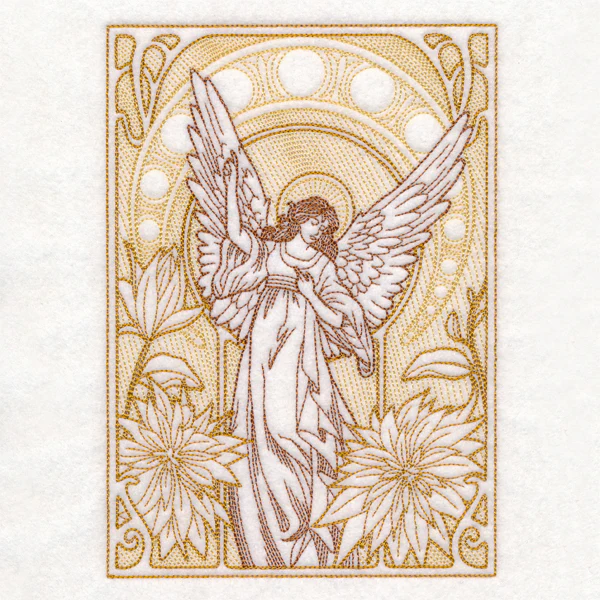 Art Nouveau Gilded Angel - Image 2