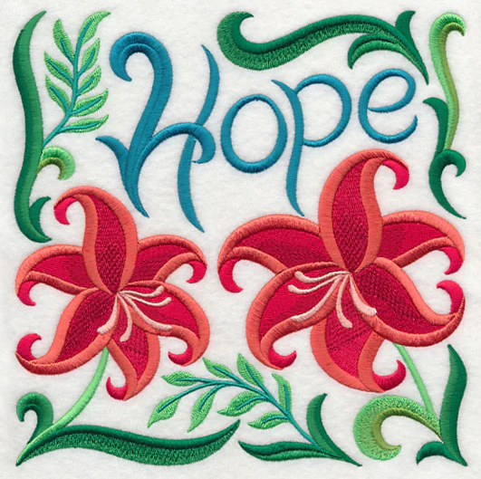 Art Nouveau Hope with Scarlet Lily - Image 2