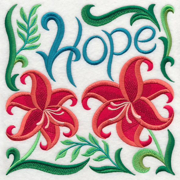 Art Nouveau Hope with Scarlet Lily - Image 6