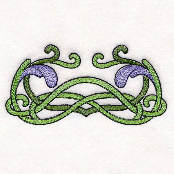 Art Nouveau Iris Border Accent - Image 2