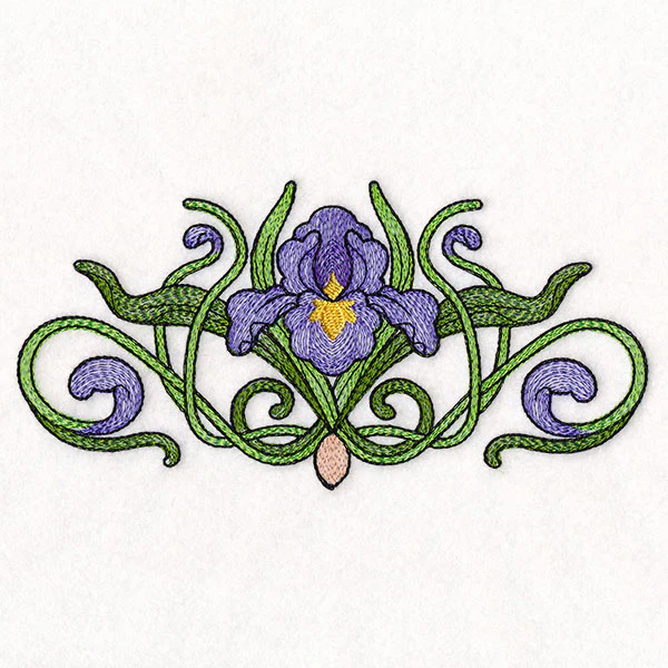 Art Nouveau Iris Feature - Image 4