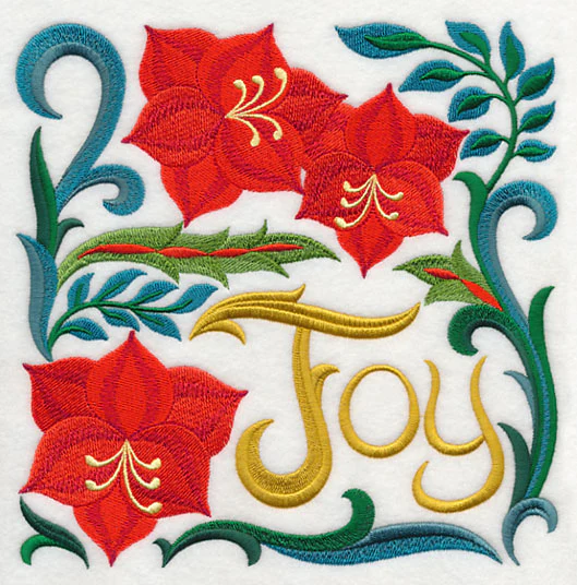 Art Nouveau Joy with Amaryllis - Image 2