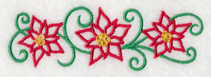 Art Nouveau Pretty Poinsettias Border - Image 3