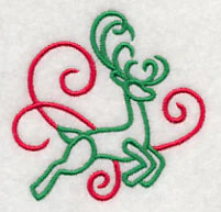 Art Nouveau Reindeer Accent