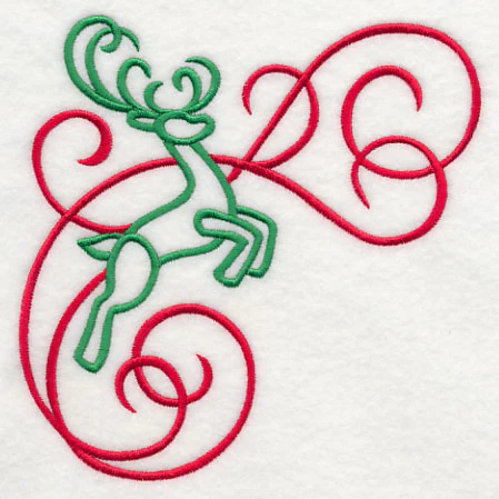 Art Nouveau Reindeer Corner - Image 4