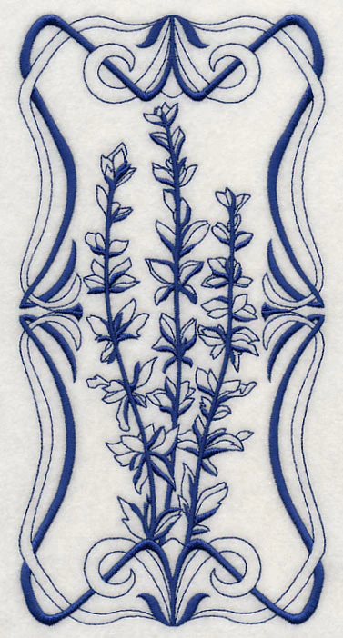 Art Nouveau Salvia (Bluework) - Image 2